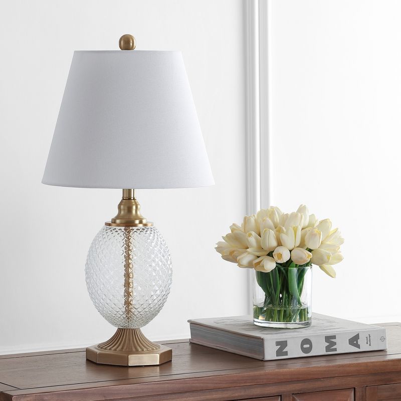 Kaiden Table Lamp - Clear/Brass Gold - Safavieh., 2 of 5