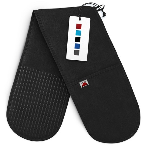 Big Red House Heat-resistant Mini Oven Mitts With Non-slip Silicone Grip,  2pk, Black : Target