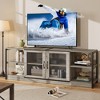 GustoWave Farmhouse TV Stand for 65''TV with Storage Cabinet and Mesh Doors, Industrial Media Console Table for Living Room - 4 of 4