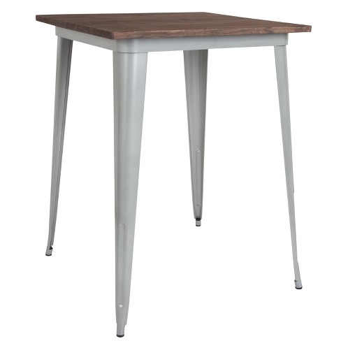 Rustic square pub discount table