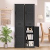 USIKEY 67.1" H Storage Cabinet, Tall Cabinet with 6 Shelves & Drawer, Slim Storage Cabinet with Adjustable Shelves for Living Room, Kitchen - 3 of 4