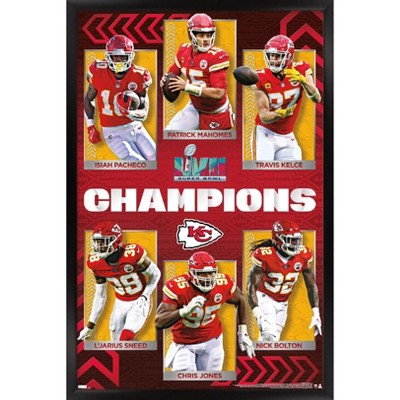 Trends International Nfl Kansas City Chiefs - Travis Kelce 22 Framed Wall  Poster Prints Black Framed Version 14.725 X 22.375 : Target