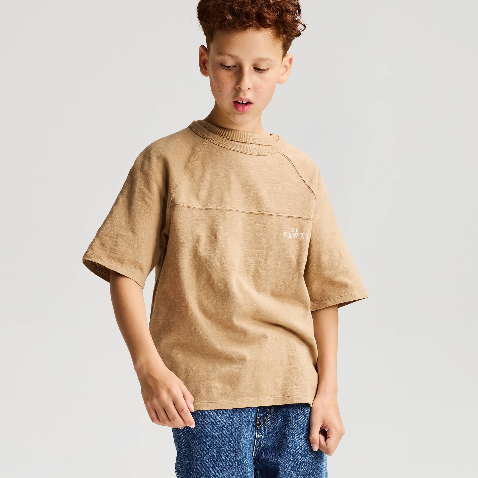 Boys' Short Sleeve 100% Cotton Seamed Oversized Slub Fit Graphic T-Shirt - Cat & Jack™