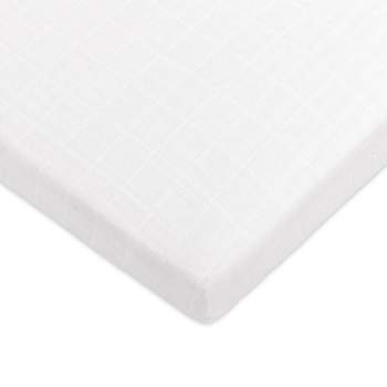 Babyletto Plain White Muslin All-Stages Midi Crib Sheet