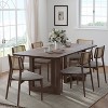 MAYEERTY 67" Wood Oval Dining Table for 4-6, Farmhouse Modern Kitchen & Dining Room Table - 2 of 4