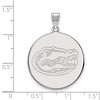 Black Bow Jewelry 10k White Gold Florida Gators NCAA Extra Large Pendant - 2 of 3