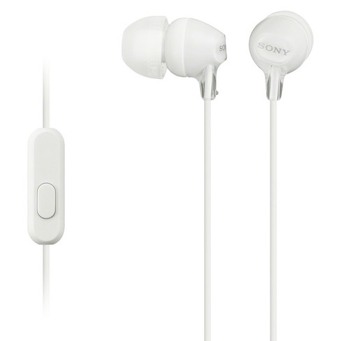 Sony MDREX15AP In Ear Wired Earbuds with Mic White