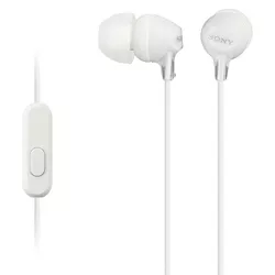 Sony MDREX15AP In-Ear Wired Earbuds with Mic - White