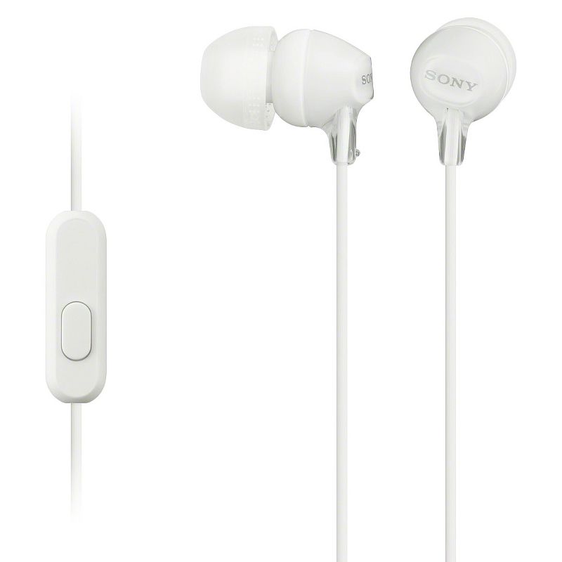 Sony In-Ear Wired Earbuds with Mic - MDREX15AP, 1 of 2