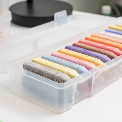 Large Clear Plastic Stackable Storage Boxes with Latching Lids, 10-Pack