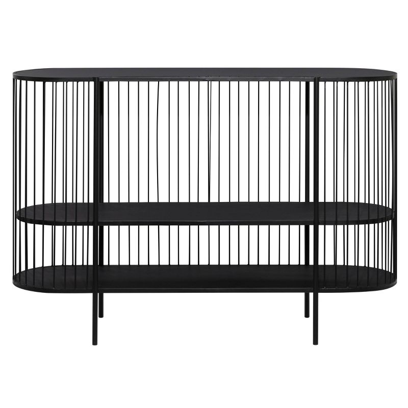 Contemporary Metal Console Table Black - Olivia &#38; May, 4 of 18