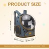 Unique Bargains Pet Portable Travel Backpack for Small Pet with Transparent Cover 1 Pc - 2 of 4