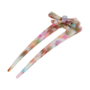 Unique Bargains Women's Bow Chignon Pin 1 Pc - 1 of 4