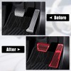 Unique Bargains Red Brake and Gas Accelerator Pedal Covers Kit Anti Slip No Drilling Aluminum Alloy Foot Pedal Pads for BMW X3 X4 X5 X6 X7 - 4 of 4