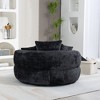 CAVINAS High Back Bean Bag Chair, Lazy Sofa Lounger with Three Pillows for Adults and Kids, Single Sofa Chair, Indoor & Outdoor, Black - 4 of 4
