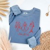 Simply Sage Market Sea La Vie 3 Across Lightweight Garment Dyed Sweatshirt - M - Blue Jean - 2 of 4
