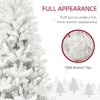 TopComfy Christmas Tree Stand 6FT Unlit Xmas Tree with Realistic Branches for Holiday Decor, White, 43.3"*43.3"*70.9" - 4 of 4
