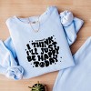 Simply Sage Market S.W.Smiley I'll Just Be Happy Today Lightweight Garment Dyed Sweatshirt - 3 of 4