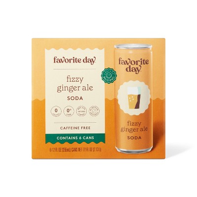 Ginger Ale Soda - 6pk/12 fl oz Cans - Favorite Day&#8482;