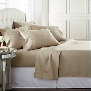 J&V TEXTILES 1000 Thread Count Deep Pocket Luxury Sheets - 1 of 3