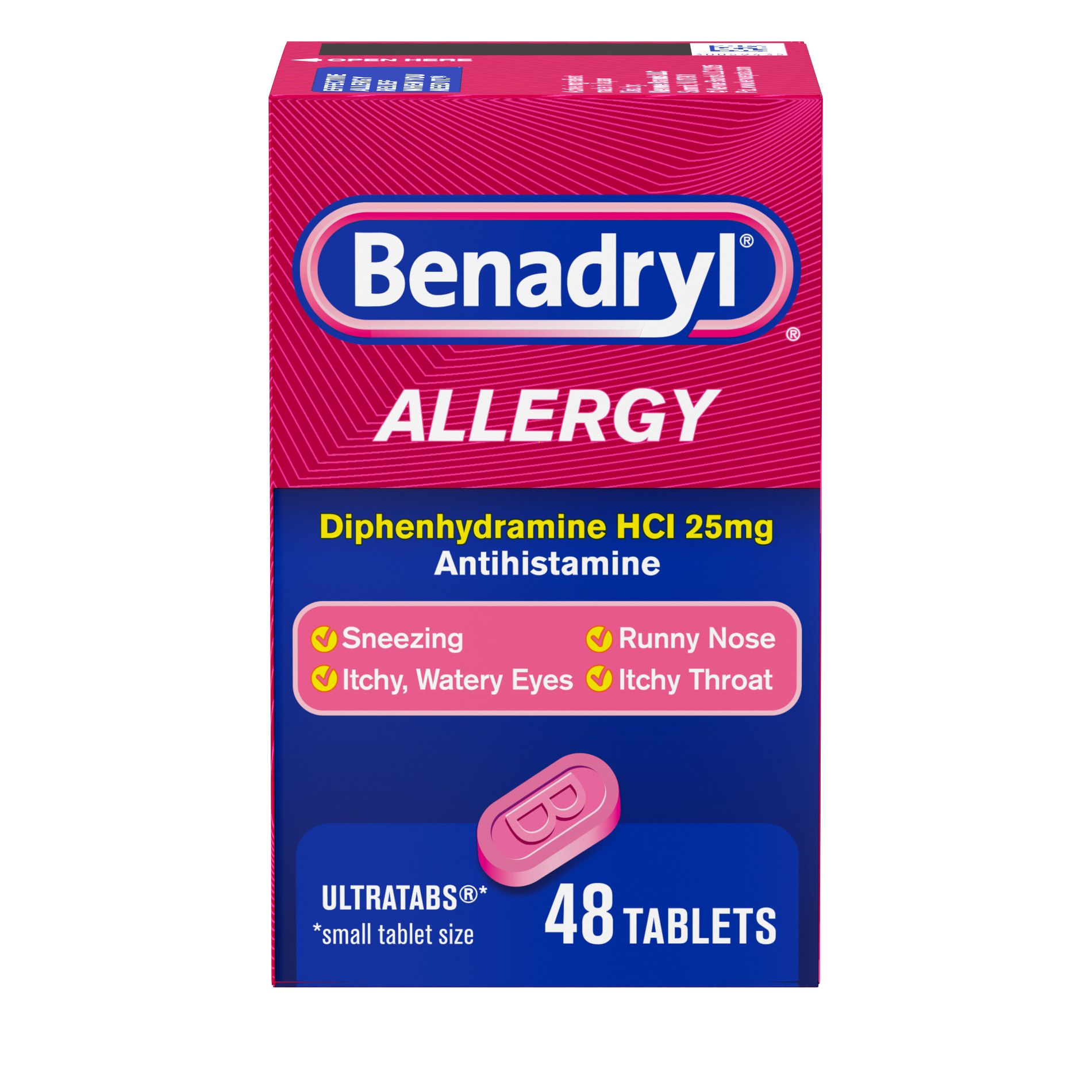 Benadryl Ultra Allergy Relief Tablets - Diphenhydramine - 48ct