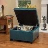 NicBex Modern 30" Square Storage Ottoman Leather Upholstered Footstools with Button Tufted for Bedroom and Living Room - 4 of 4