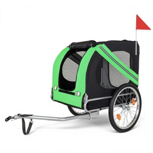SEVOBAL Pet Strollers Large Folding Bike Trailer for Dogs All-Terrain Pet Carrier for Cycling Jogging Camping, Black, 49.21"*26.77"*36.22" - 1 of 4