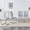 NicBex PU Dining Chairs,Simple Armless Chairs with Metal Legs for Home,Kitchen,Living Room,Restaurant - 2 of 4