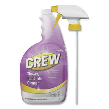 Diversey Crew Shower, Tub and Tile Cleaner, Liquid, 32 oz, 4/Carton