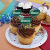 Binghamton University Stripes Heart Love Cupcake Picks Toppers Decoration Set of 6 - 4 of 4