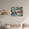 Art Remedy Monet Water Lilies Dog Rustic Chic Farmhouse Wall Art Framed - 2 of 4