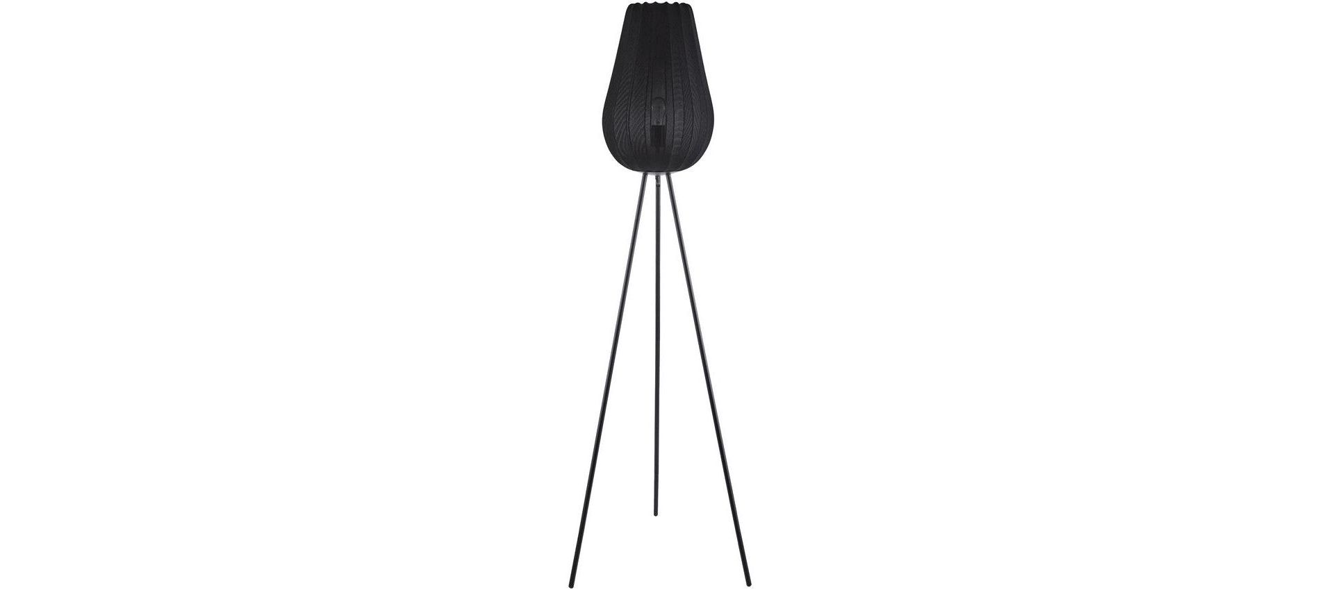 Livabliss Cayo 62"H x 17"W x 17"D Modern Black Floor Lamps