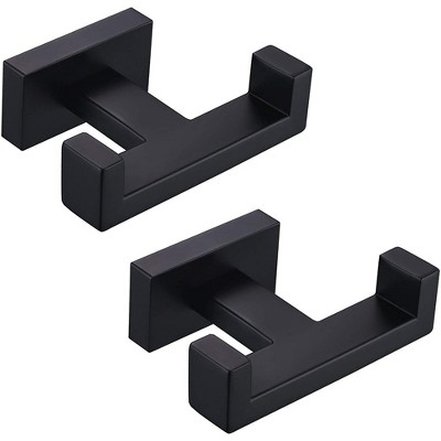 BWE Round Bathroom Robe Hook and Towel Hook(2-Pack)
