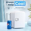 ZAFRO Star Compact Refrigerator, Portable Mini Fridge, Skin Care 4L Capacity/6 Cans, for Bedroom, Car, Office & Dorm, Small Cooler for Cosmetics,White - 2 of 4