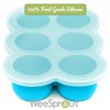 WeeSprout Silicone Freezer Tray w/ Clip on Lid Perfect Food Storage Container for Homemade Baby Food - 3 of 4