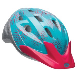 Bell Rally Cycling Kids' Bike Helmet - Blue/Pink Starburst - 1 of 4