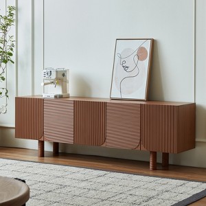 LOVSON 70.87" Modern And classicist Style Four Legged TV Stand with Five Cabniet - 1 of 4