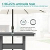 Arceso 66'' Outdoor Dining Table with Umbrella Hole, HDPS Patio Table - 4 of 4