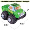 ArtCreativity 8" Stuffed Plush Monster Truck Safari Design Toy - 3 of 4