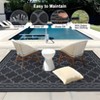 Reversible Rug, Waterproof Geometric Mat for Patio, Deck & Picnics - 4 of 4