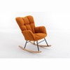 Racxily Teddy Rocking Gilder Nursery Chair For Living Room Indoor - 3 of 4