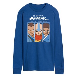 Men's - Avatar: The Last Airbender - Sokka Aang Katara Long Sleeve Graphic T-Shirt - 1 of 4