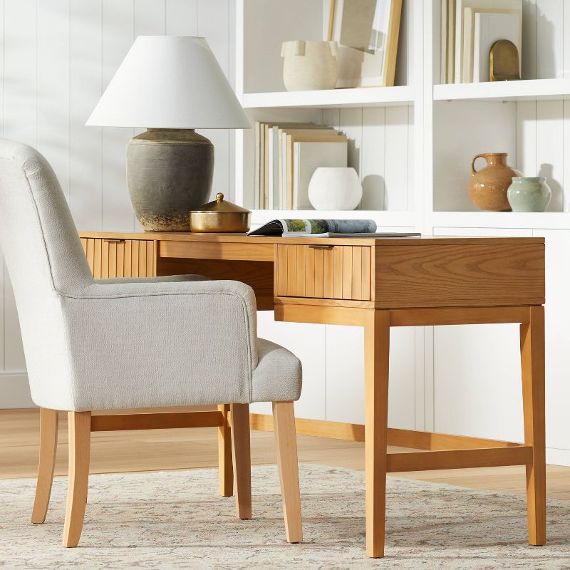 Thousand Oaks Wood Scalloped Desk - Threshold™ designed with Studio McGee, 2 of 14