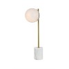 Elegant Lighting Eclipse 1 Light Brass Table Lamp With Frosted White Glass - 3 of 4