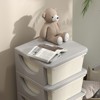 FONTOI 3 Tier Kids Storage Unit with Drawers Chest for Boys Girls Toddlers, Toy Organizer Tower for Nursery Kindergarten, Cream White, 14.5"*30"*14.5" - 4 of 4
