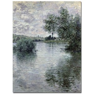 Trademark Fine Art -Claude Monet 'Seine at Vetheuil 1879' Canvas Art - 1 of 1