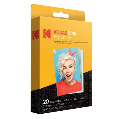 Kodak 2"x3" Premium Zink Photo Paper  Compatible with Kodak Smile, Kodak Step, PRINTOMATIC