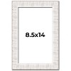 PosterPalooza | Photo Size Sculpted White Picture Frame - UV Acrylic, Foam Board Backing, Hanging Hardware - 2 of 4