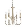Elegant Lighting Flynx 4 lights pendant in weathered dove - 3 of 4