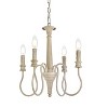 Elegant Lighting Flynx 4 lights pendant in weathered dove - image 3 of 4